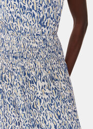 Flaming Leopard Print Dress