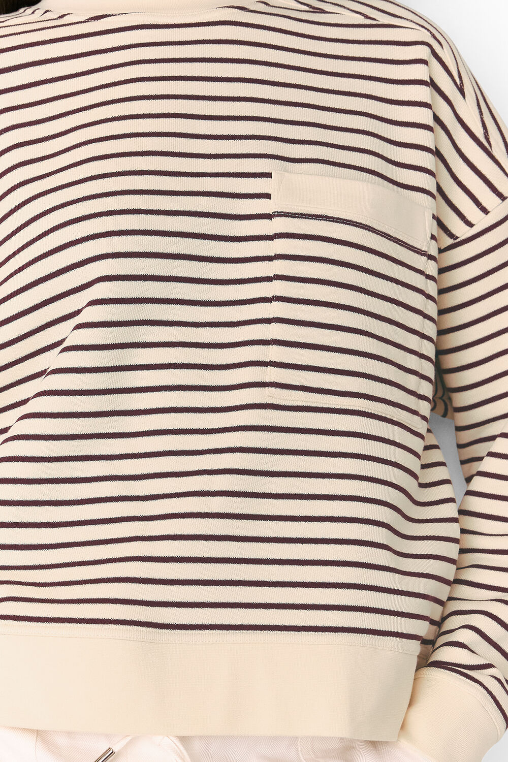 Burgundy Stripe Sweat