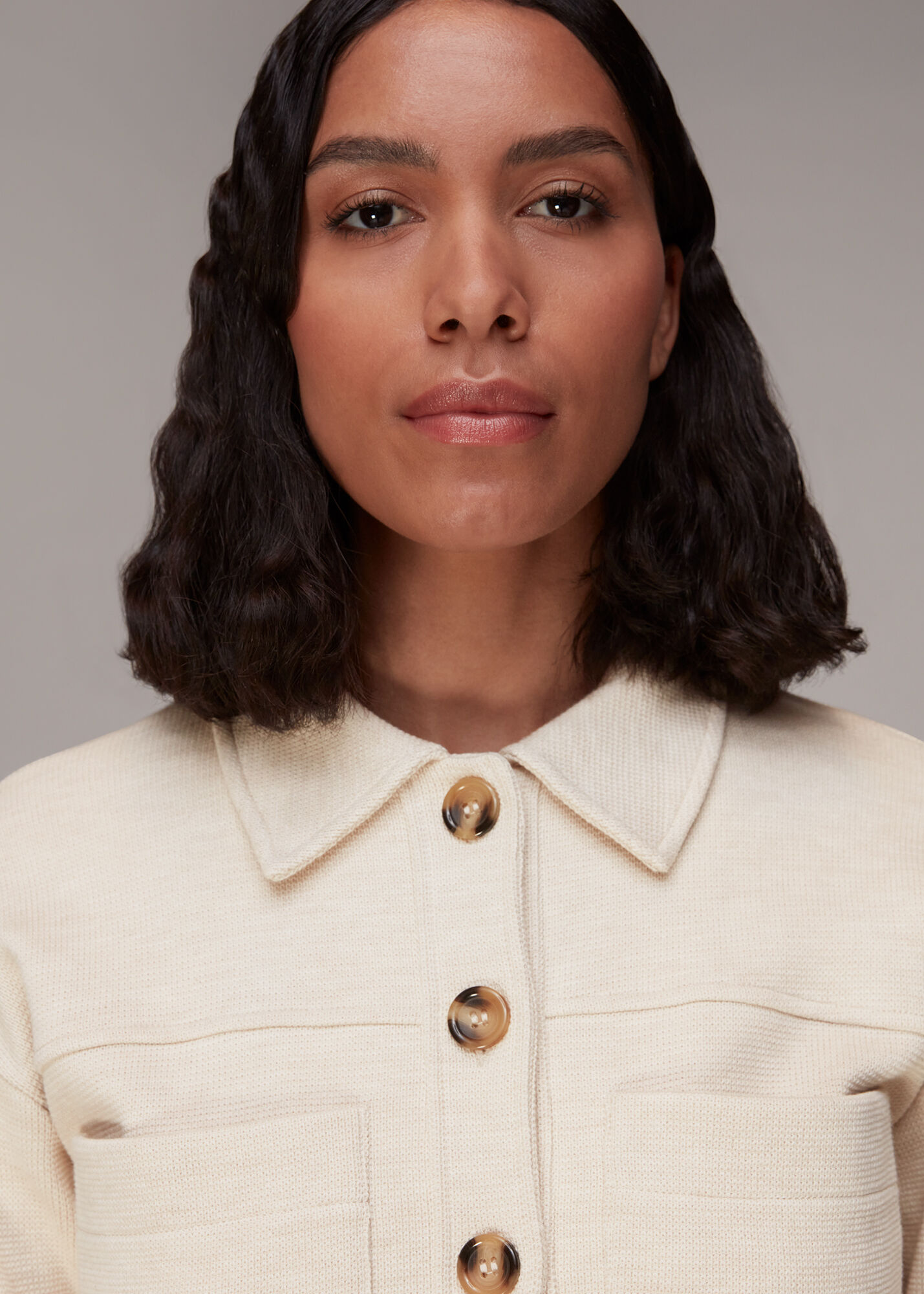 Oatmeal Utility Jersey Jacket WHISTLES Whistles