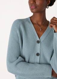V Neck Cotton Cardigan