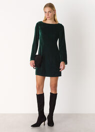 Velvet Flare Sleeve Dress
