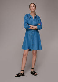 Chambray Collar Dress