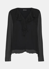 Ruffle Collar Detail Blouse
