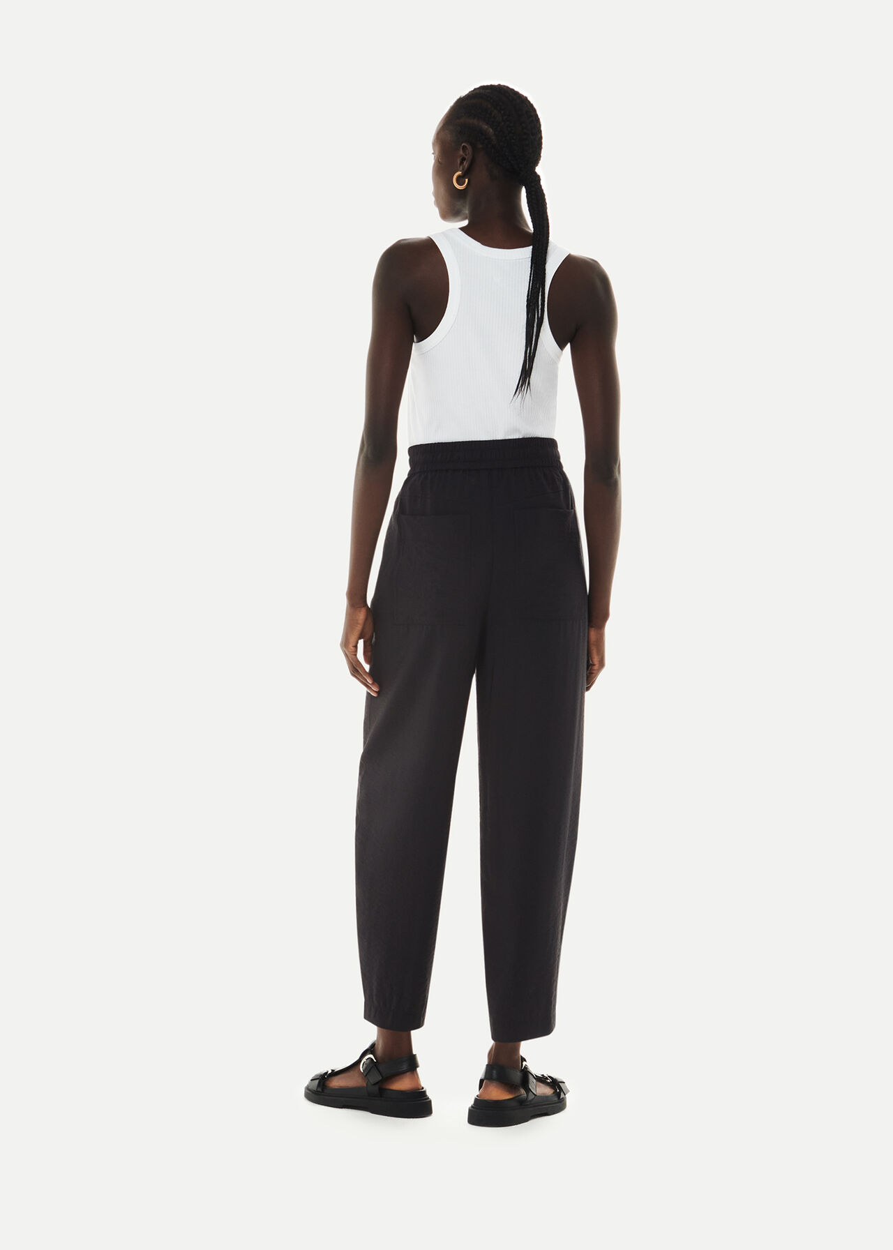 Black Tie Waist Nicola Trouser | WHISTLES