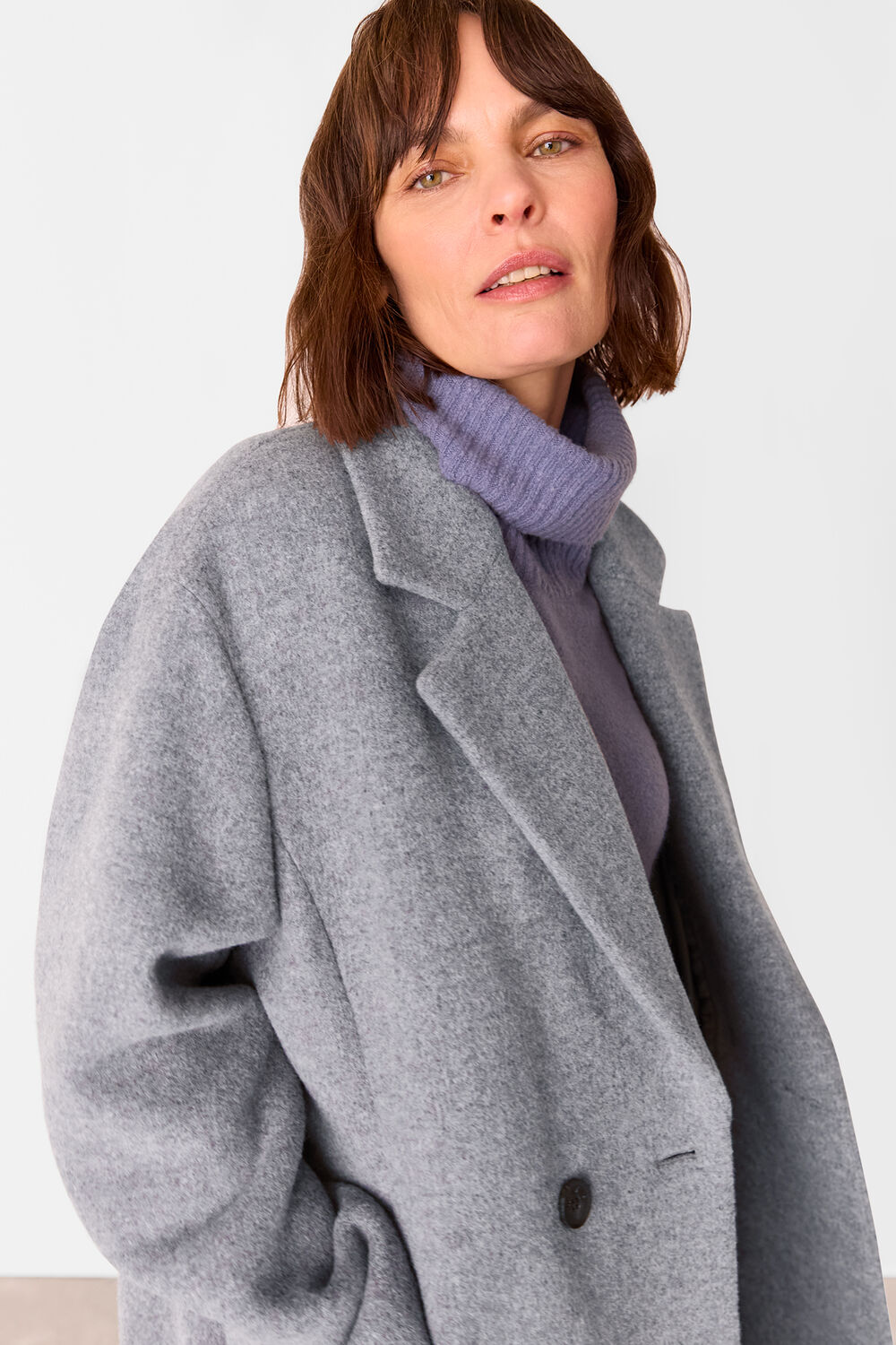 Petite Eliza Double Breasted Coat