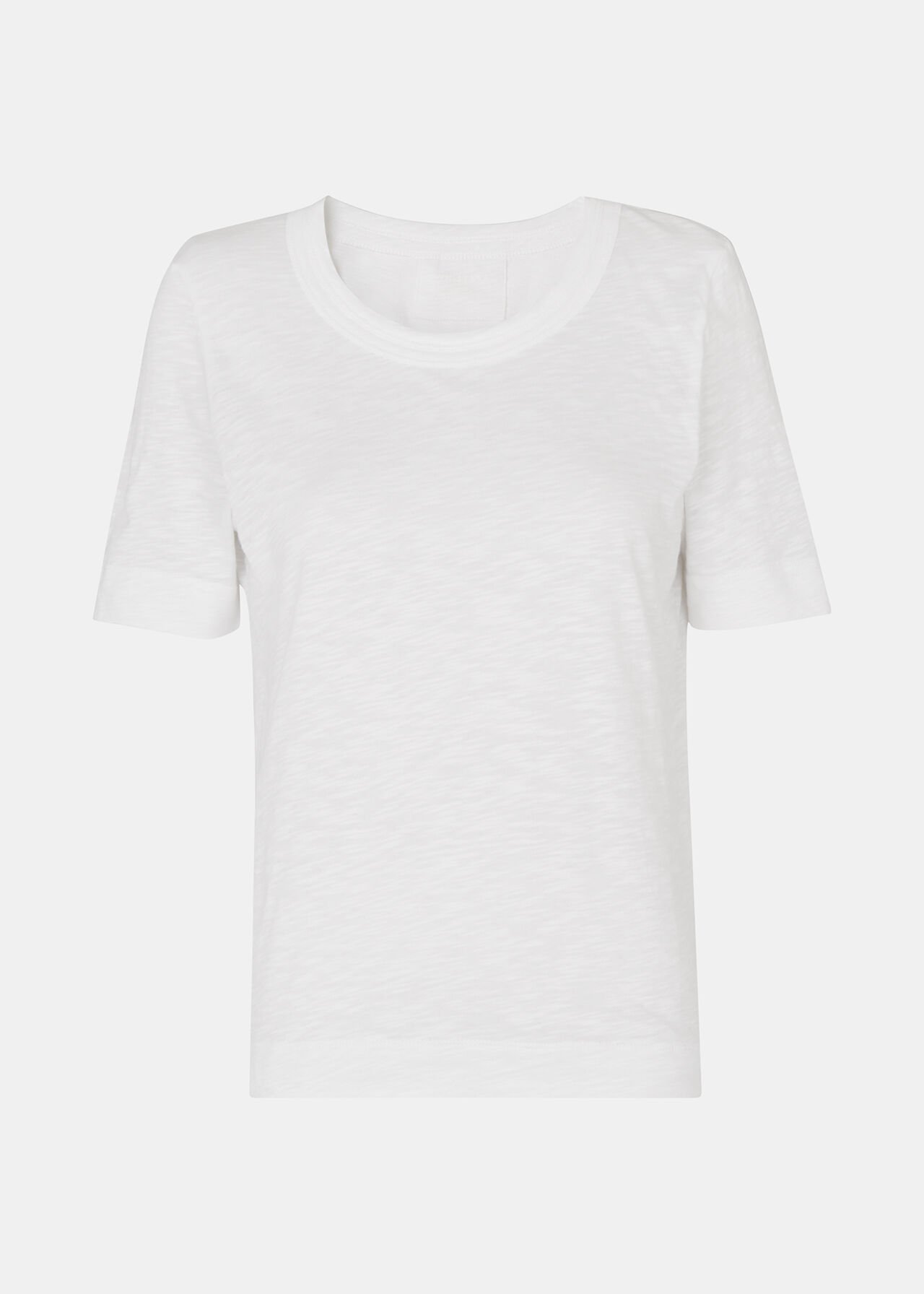 Whistles Rosa Double Trim T-Shirt Whistles Rosa Double Trim T-Shirt