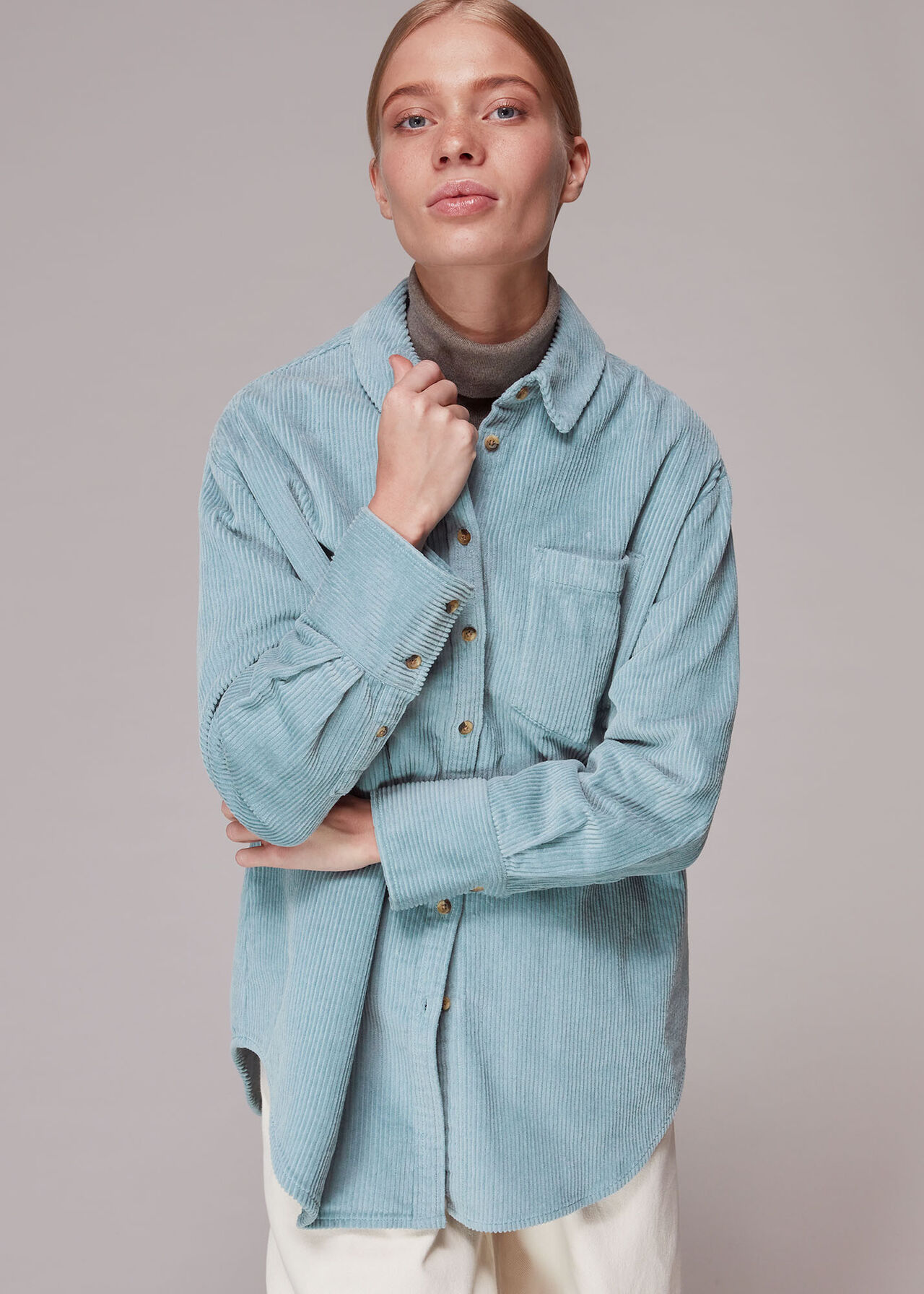 Lucie Corduroy Oversized Shirt