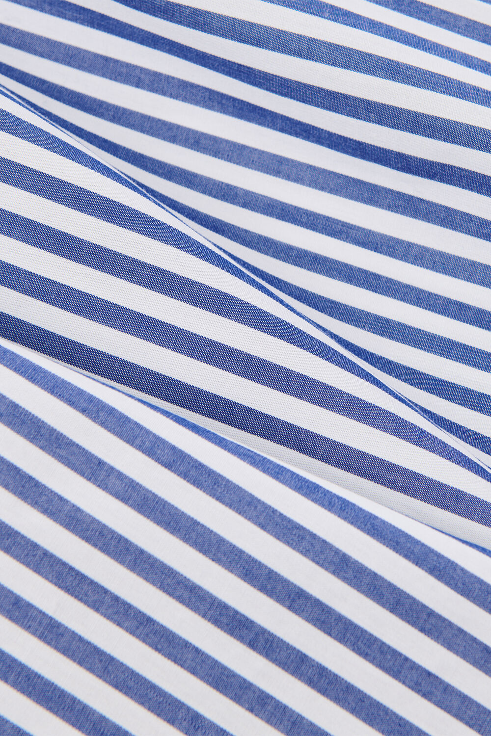 Blue Petite Relaxed Fit Stripe Shirt