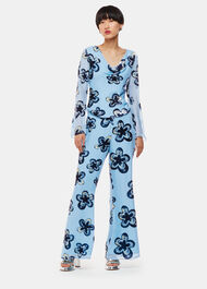 Hazy Floral Velvet Trousers