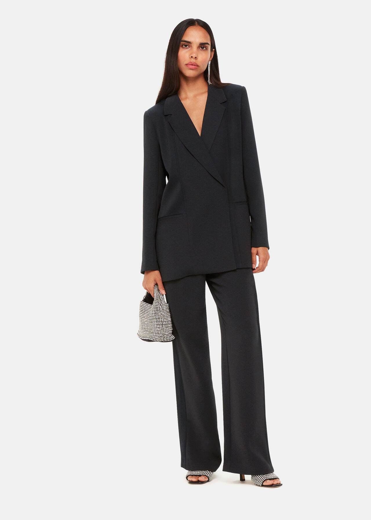 Jade Crepe Tux Blazer