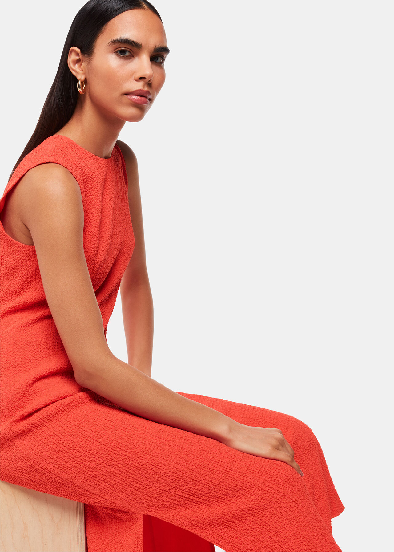 Erin Texture Midi Dress