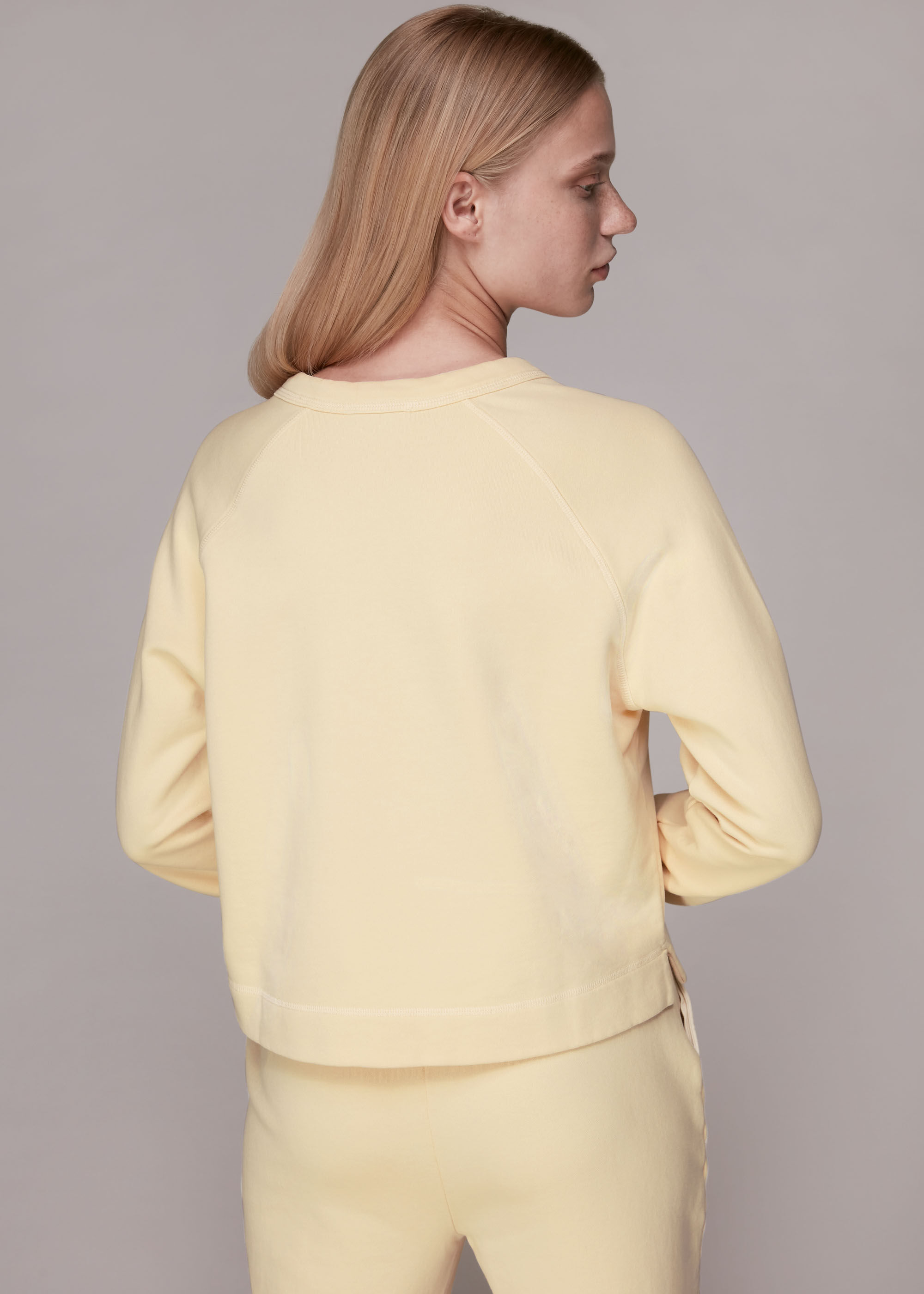 Whistles yellow shop saturday sweatshirt