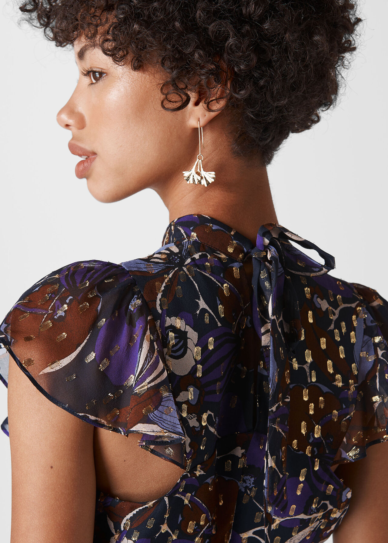 Bernadette Montrose Print Top Purple