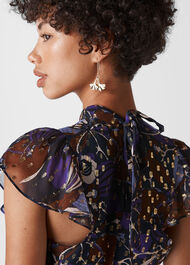 Bernadette Montrose Print Top Purple