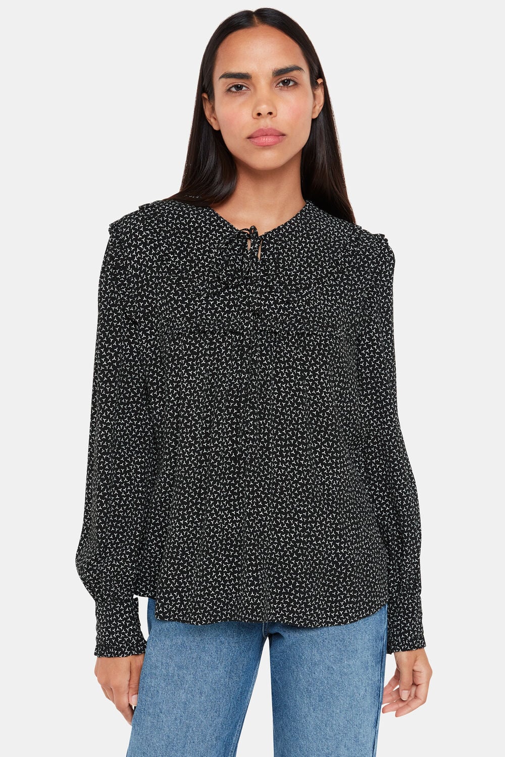 Scattered Y Saskia Collar Top