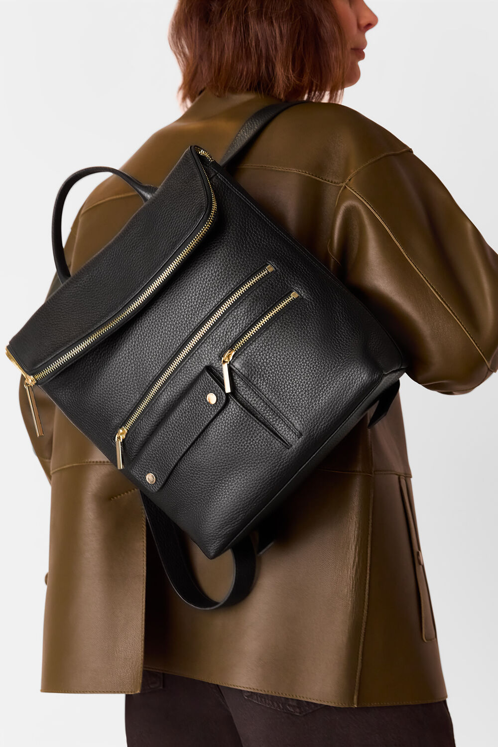 Black Farrow Pocket Detail Backpack