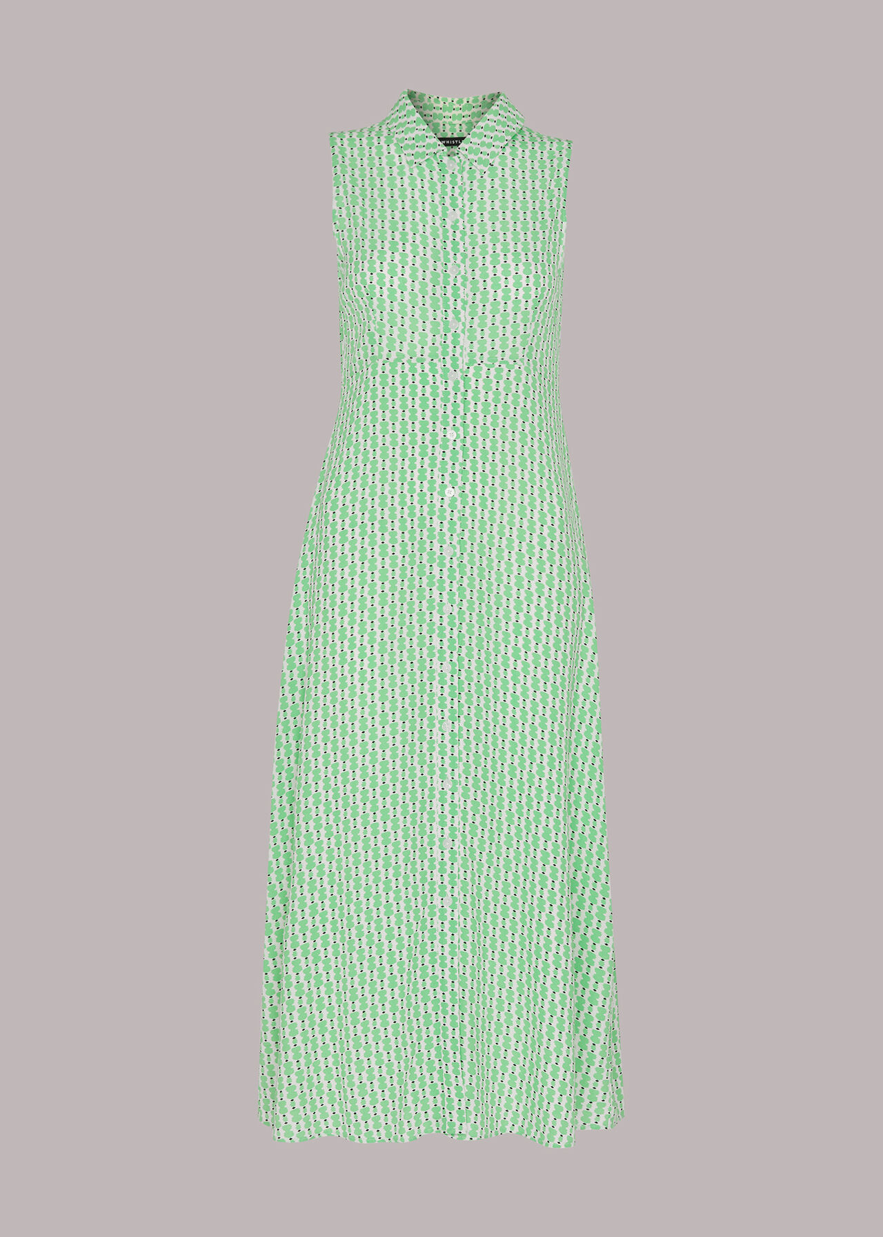 Vertical Stack Shirt Dress