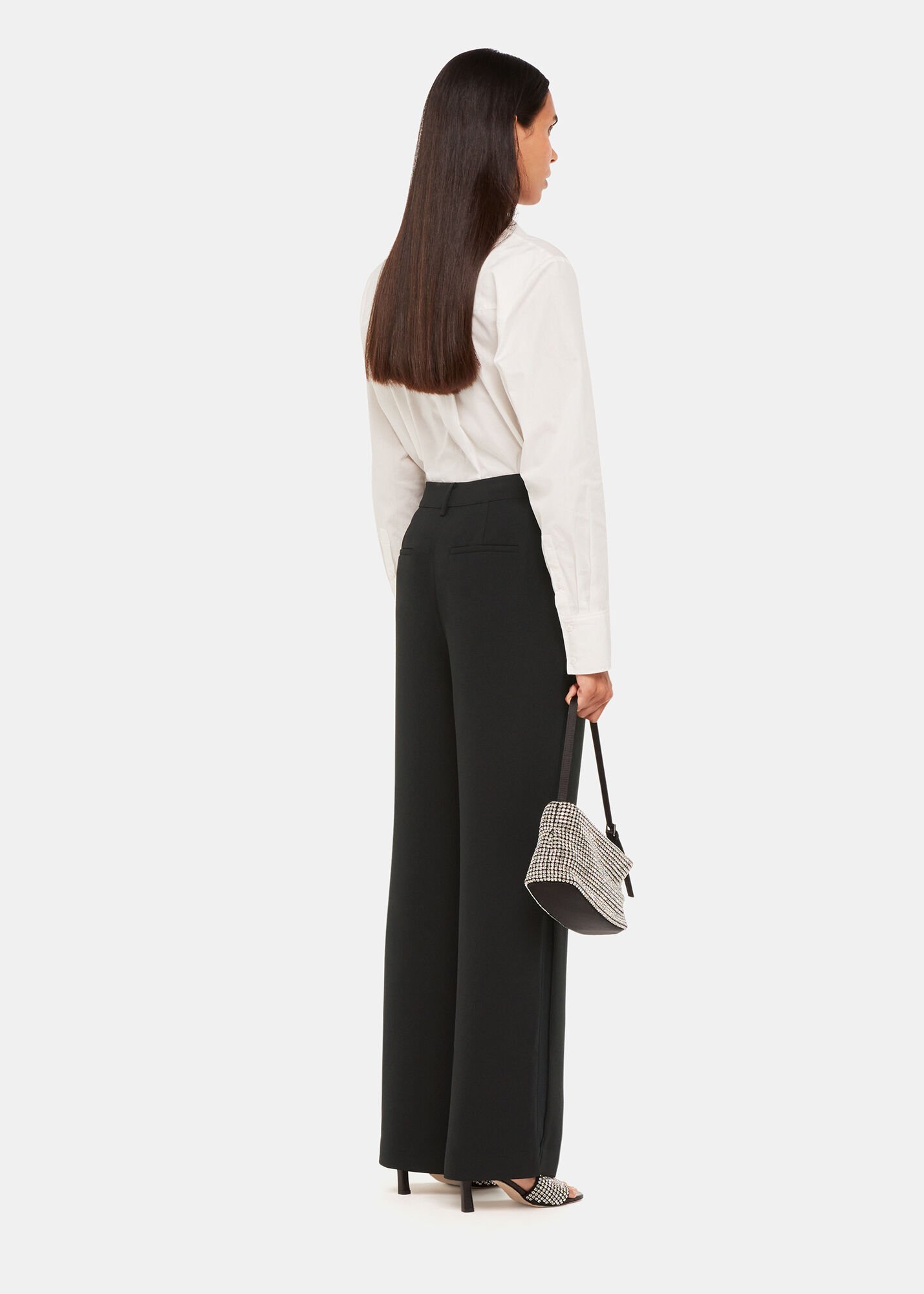 Satin side stripe trousers hotsell