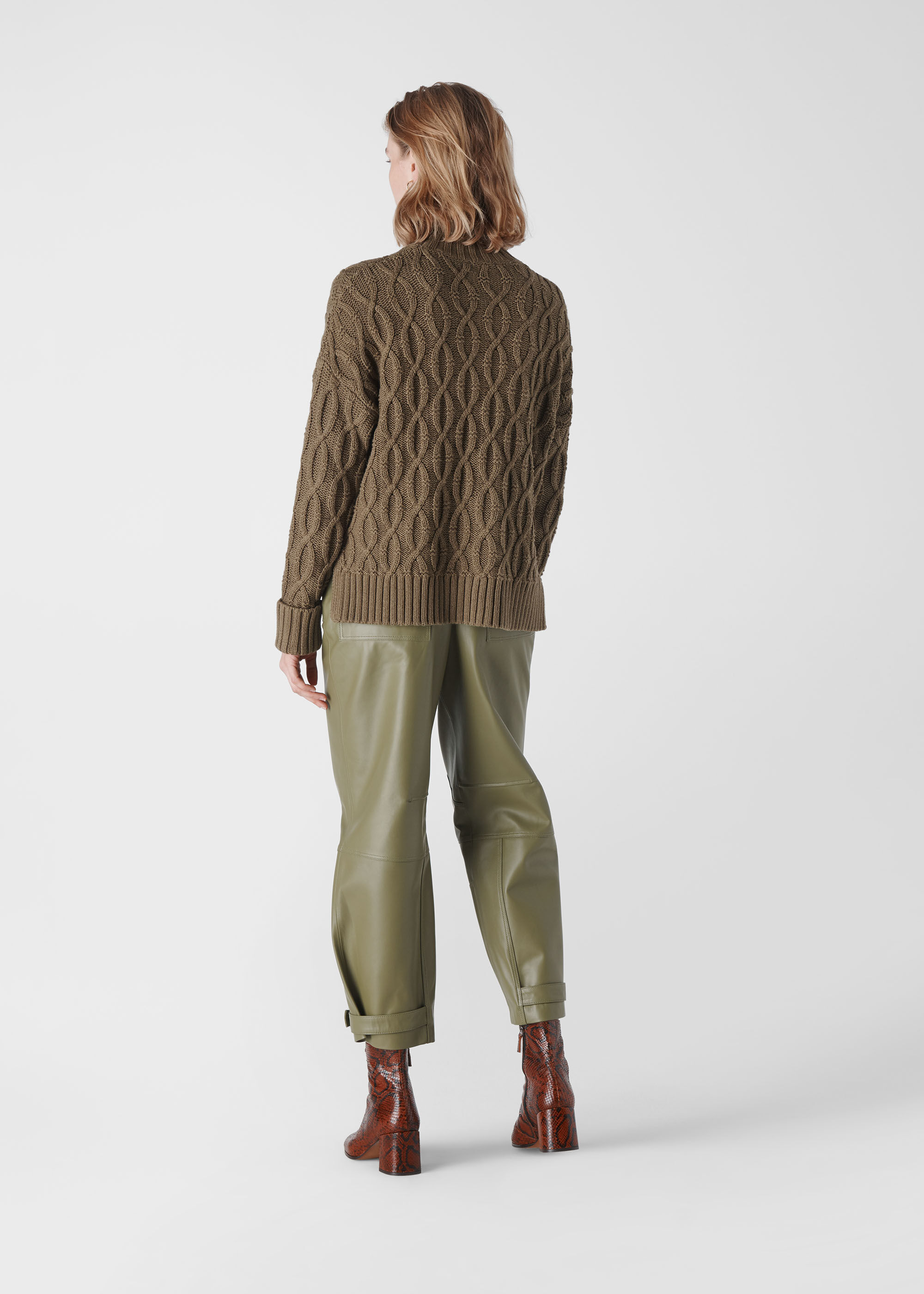khaki sweater