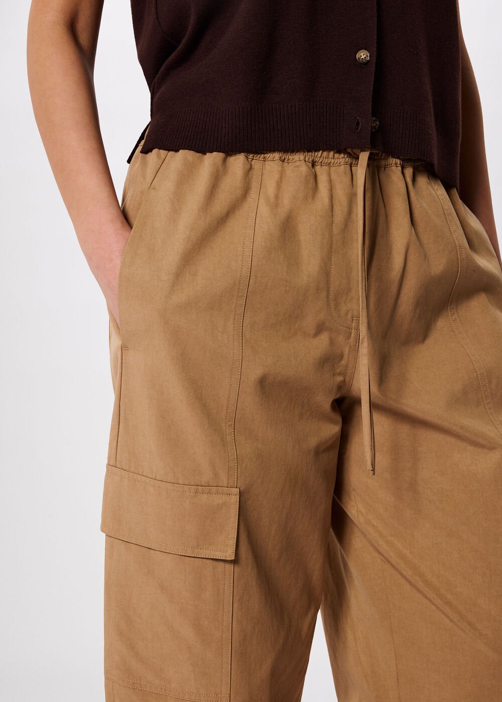 Utility Cotton Barrel Trouser