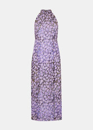 Floral Metallic Dobby Dress