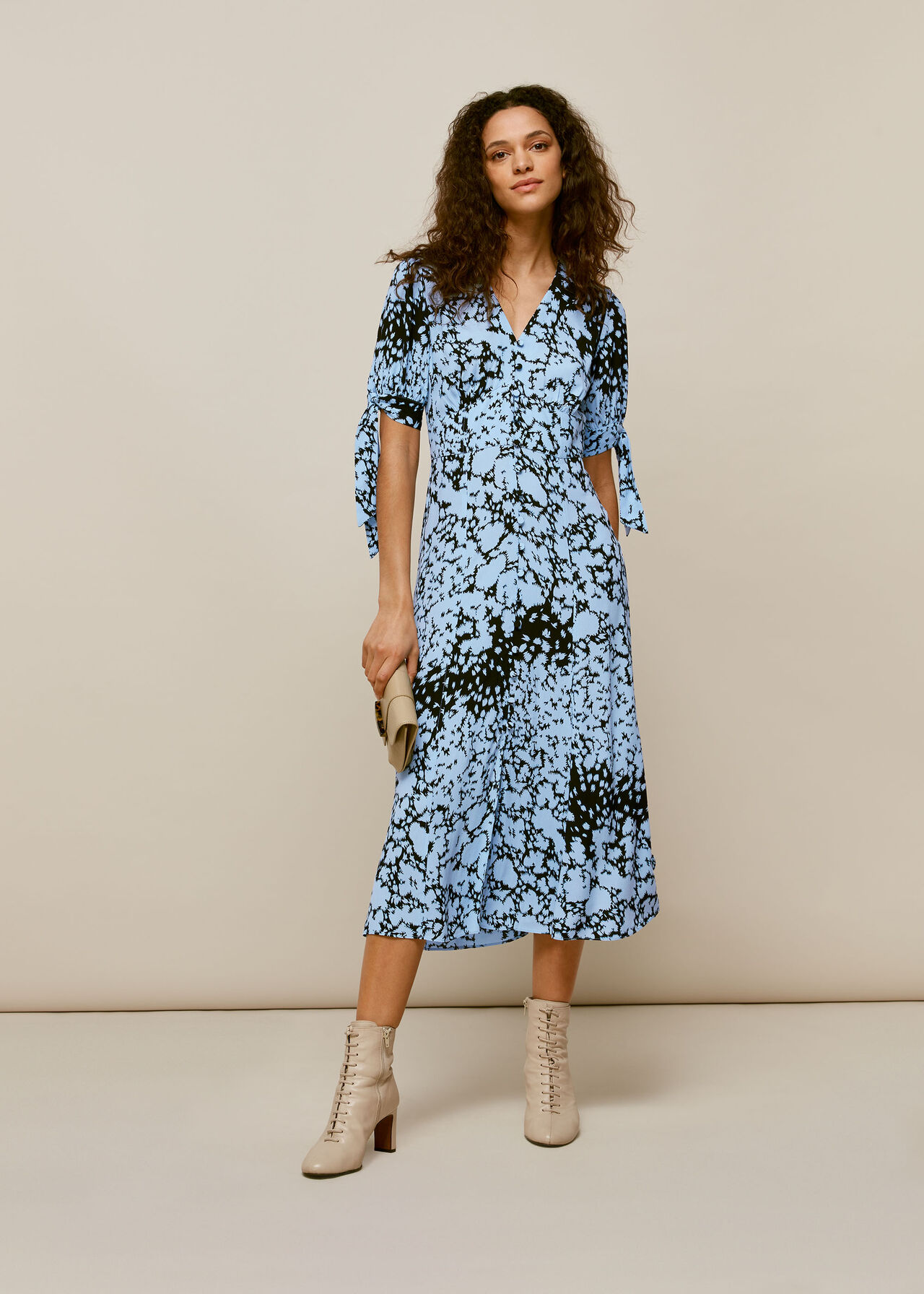 Floral Animal Neave Dress Blue/Multi