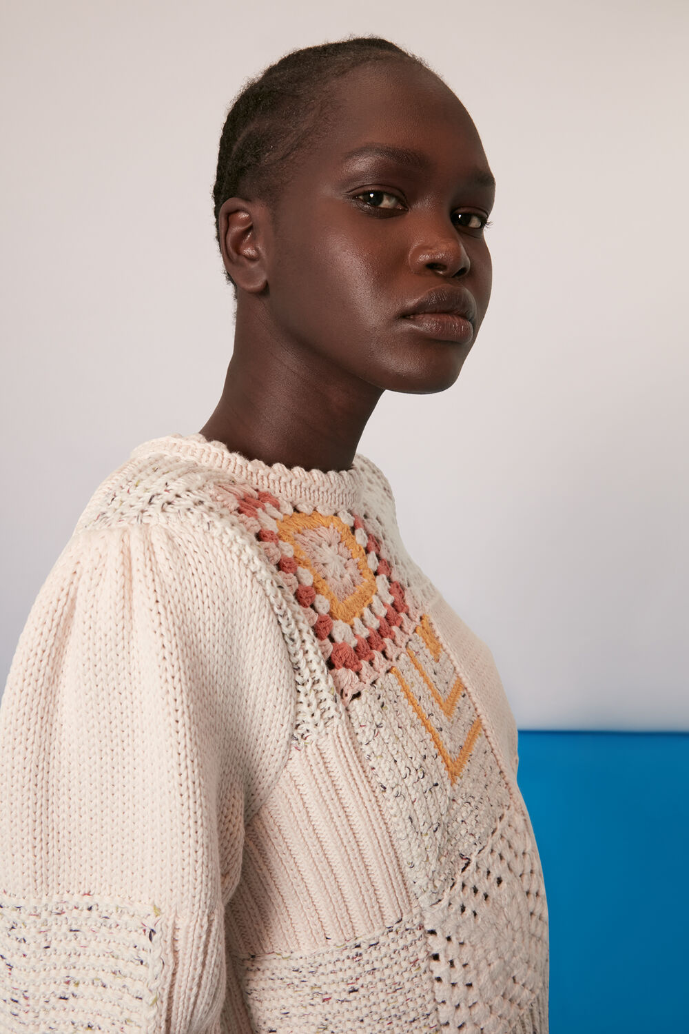 Patchwork Crochet Jumper