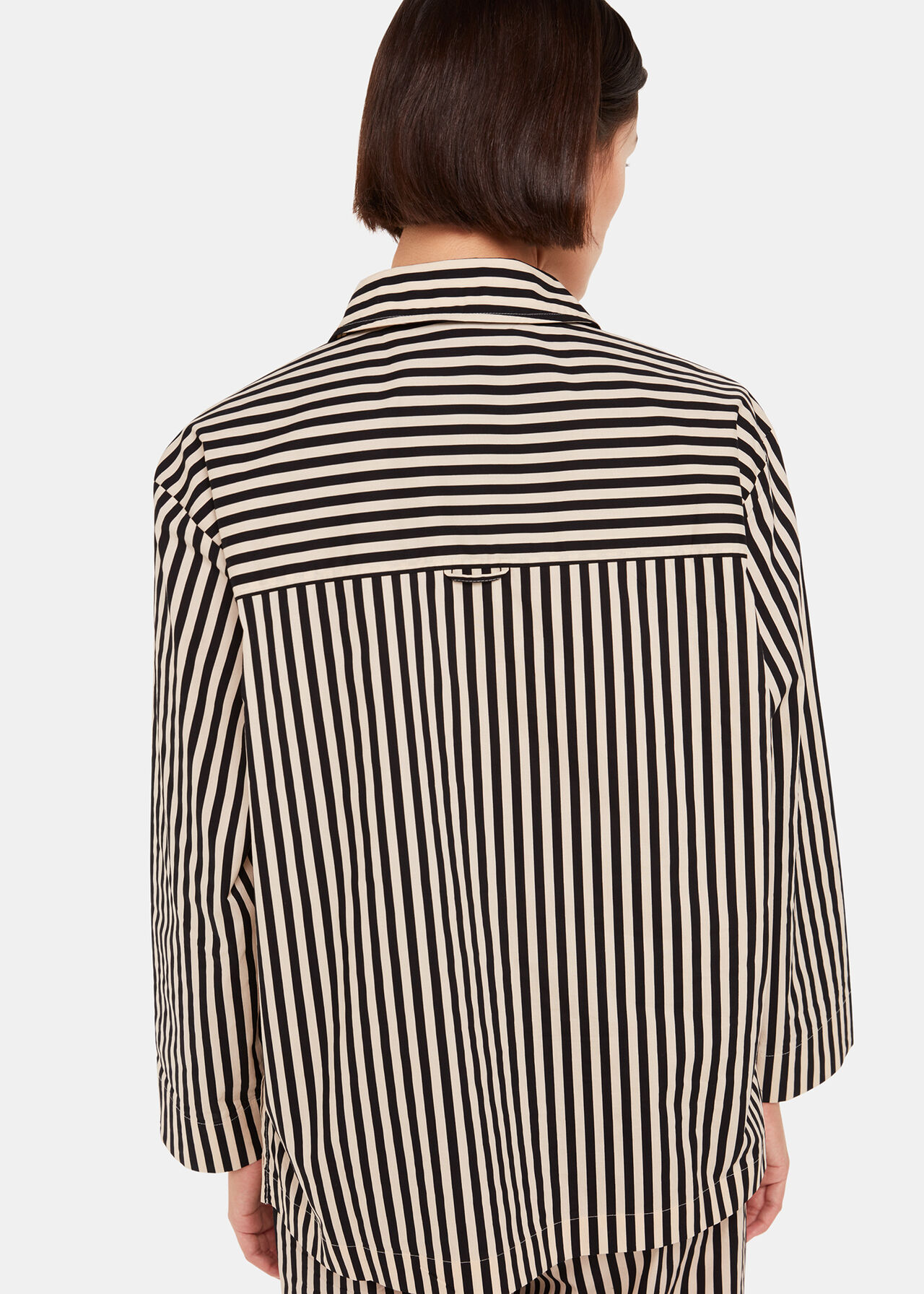 Cotton Stripe Pyjama Shirt