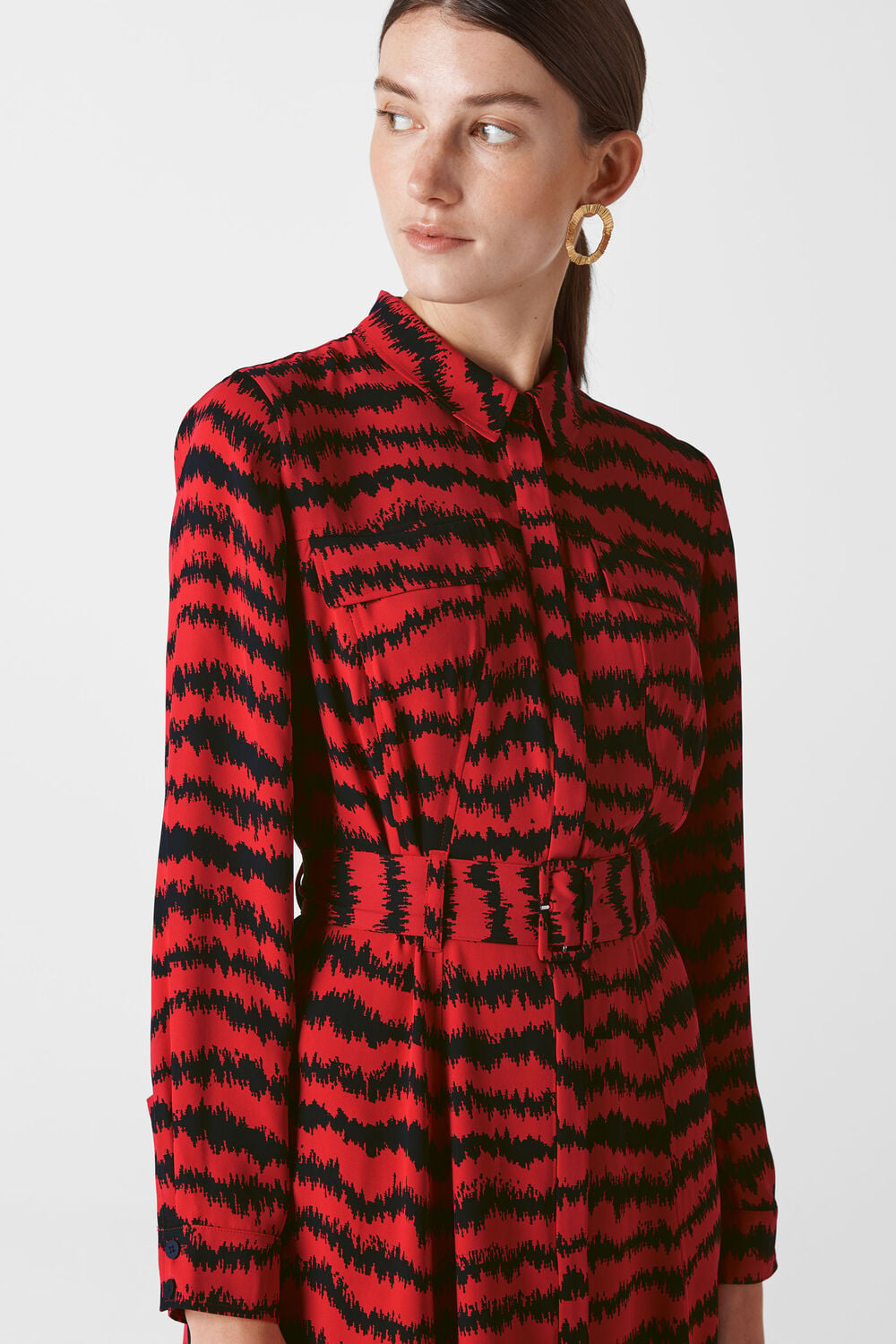 Milla Animal Utility Dress Red/Multi