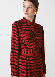 Milla Animal Utility Dress Red/Multi