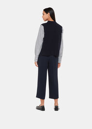 Wide Leg Cropped Trouser