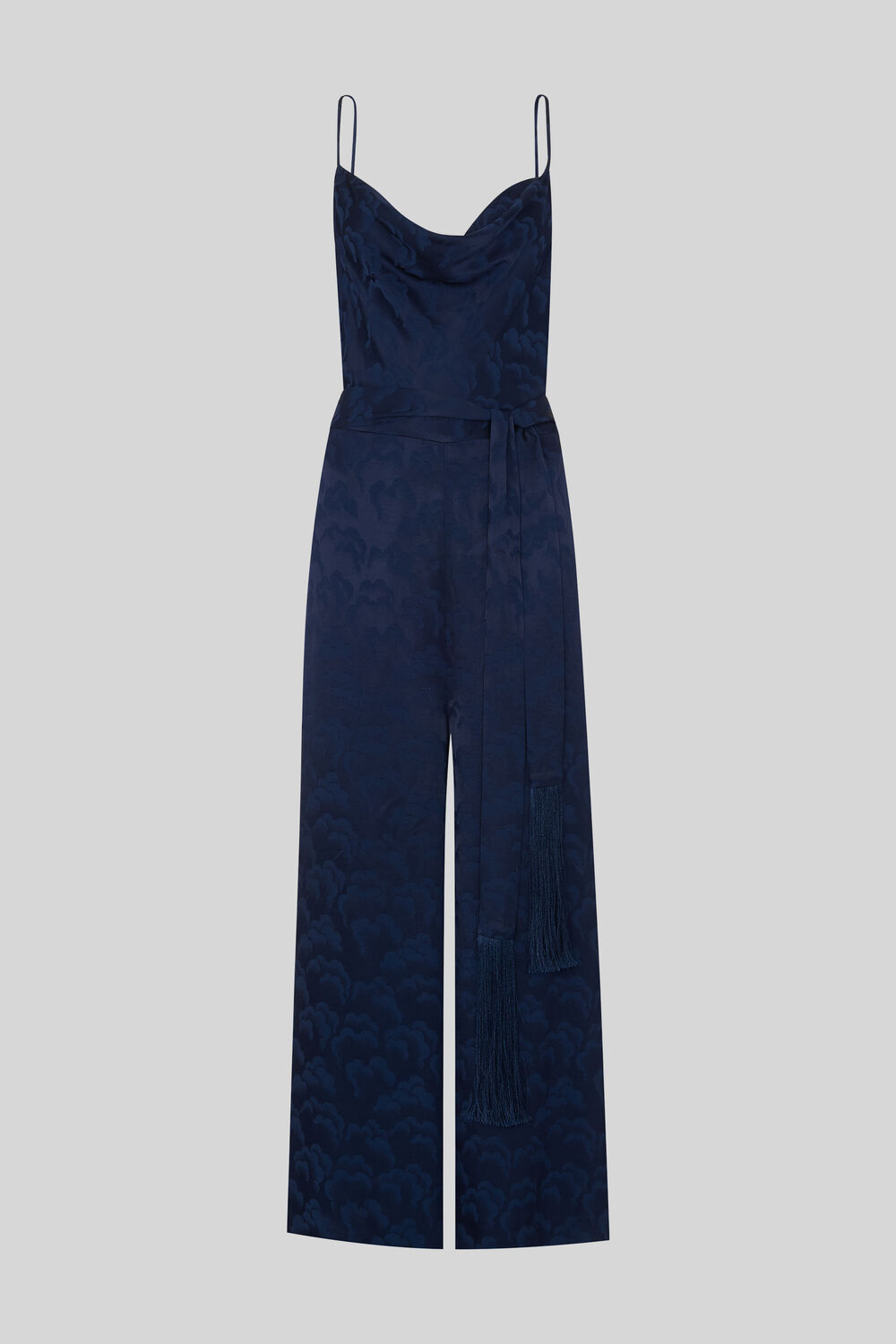 Cloud Jacquard Jumpsuit Navy