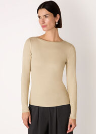 Sparkle Rib Jersey Top