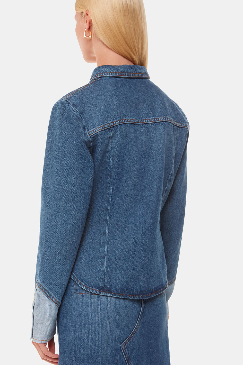 Patchwork Denim Shirt