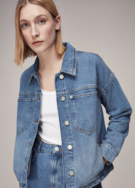 Denim Ella Denim Jacket | WHISTLES | Whistles UK