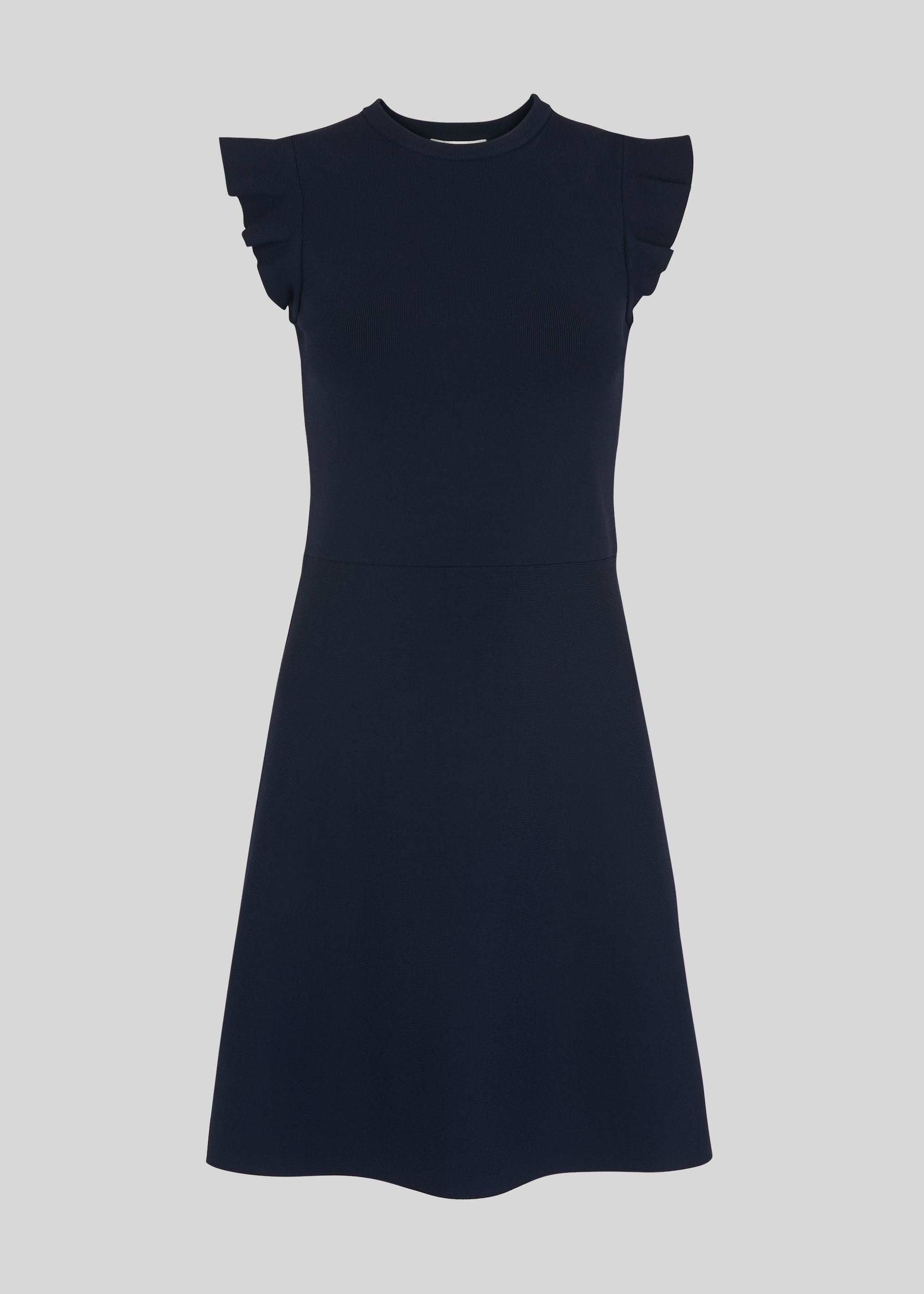 navy fit and flare