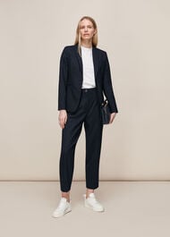 Anita Single Breasted Jacket Navy