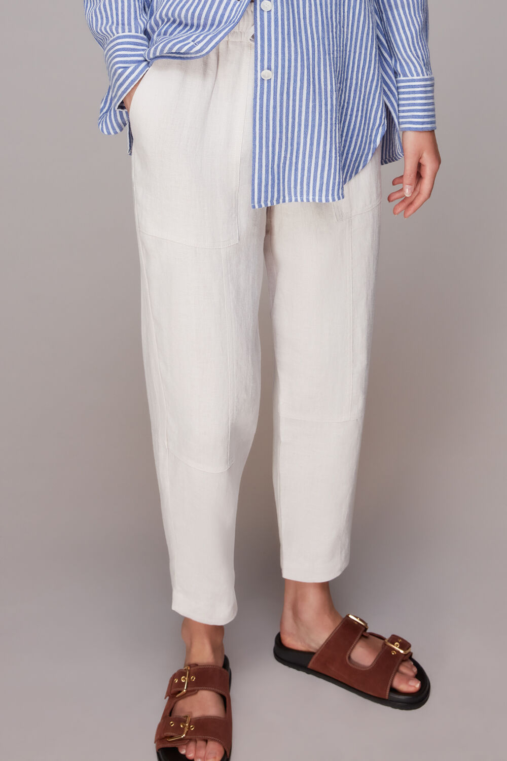 Linen Cargo Trouser