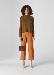 Ribbed Neck Knit