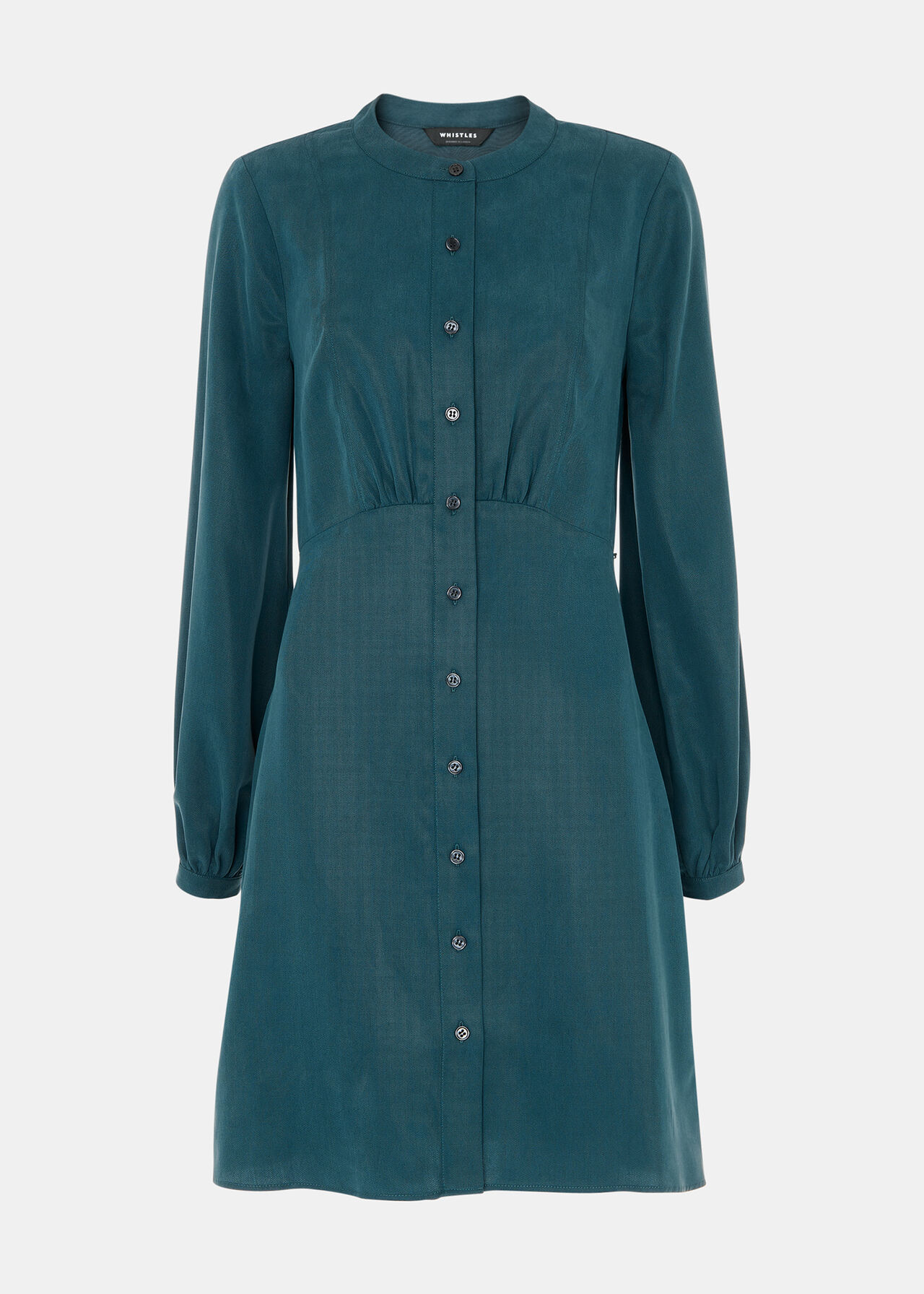 Button Front Flippy Mini Dress