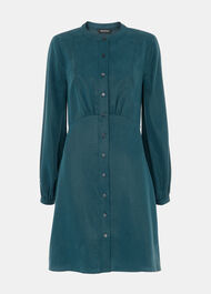 Button Front Flippy Mini Dress