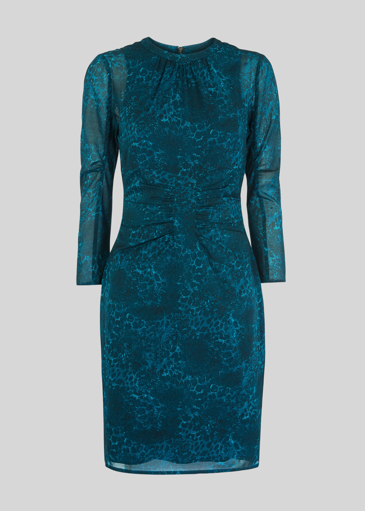 Big Cat Silk Bodycon Teal