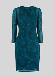Big Cat Silk Bodycon Teal