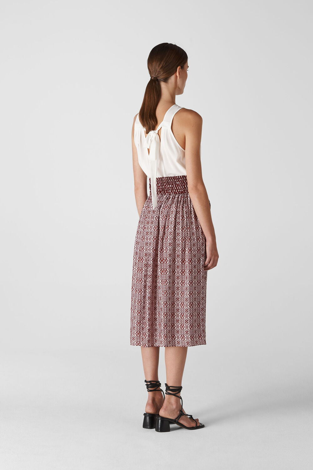 Lark Tie Back Top Ivory