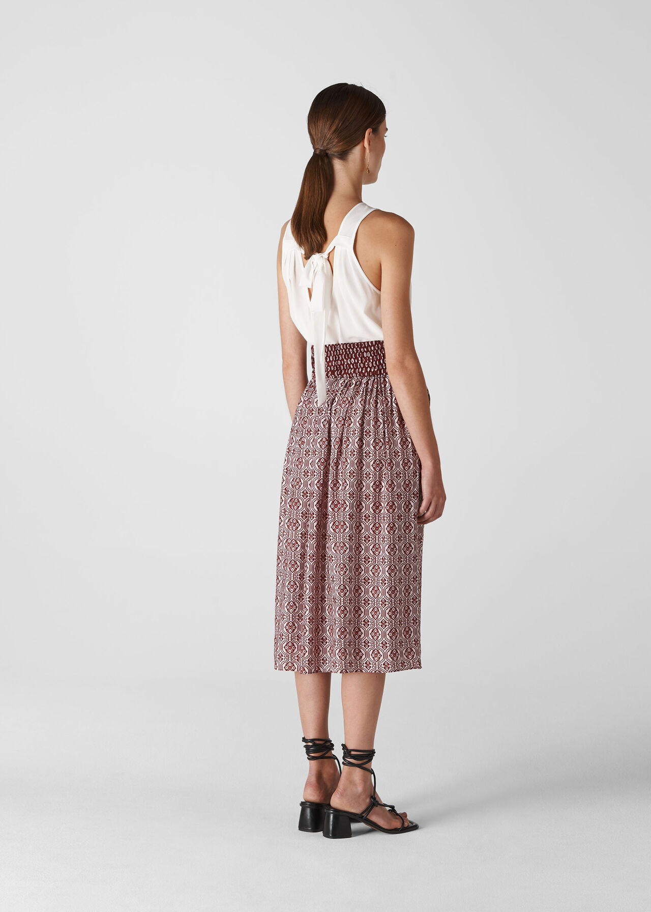 Lark Tie Back Top Ivory