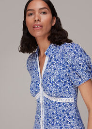 Twin Daisy Print Midi Dress