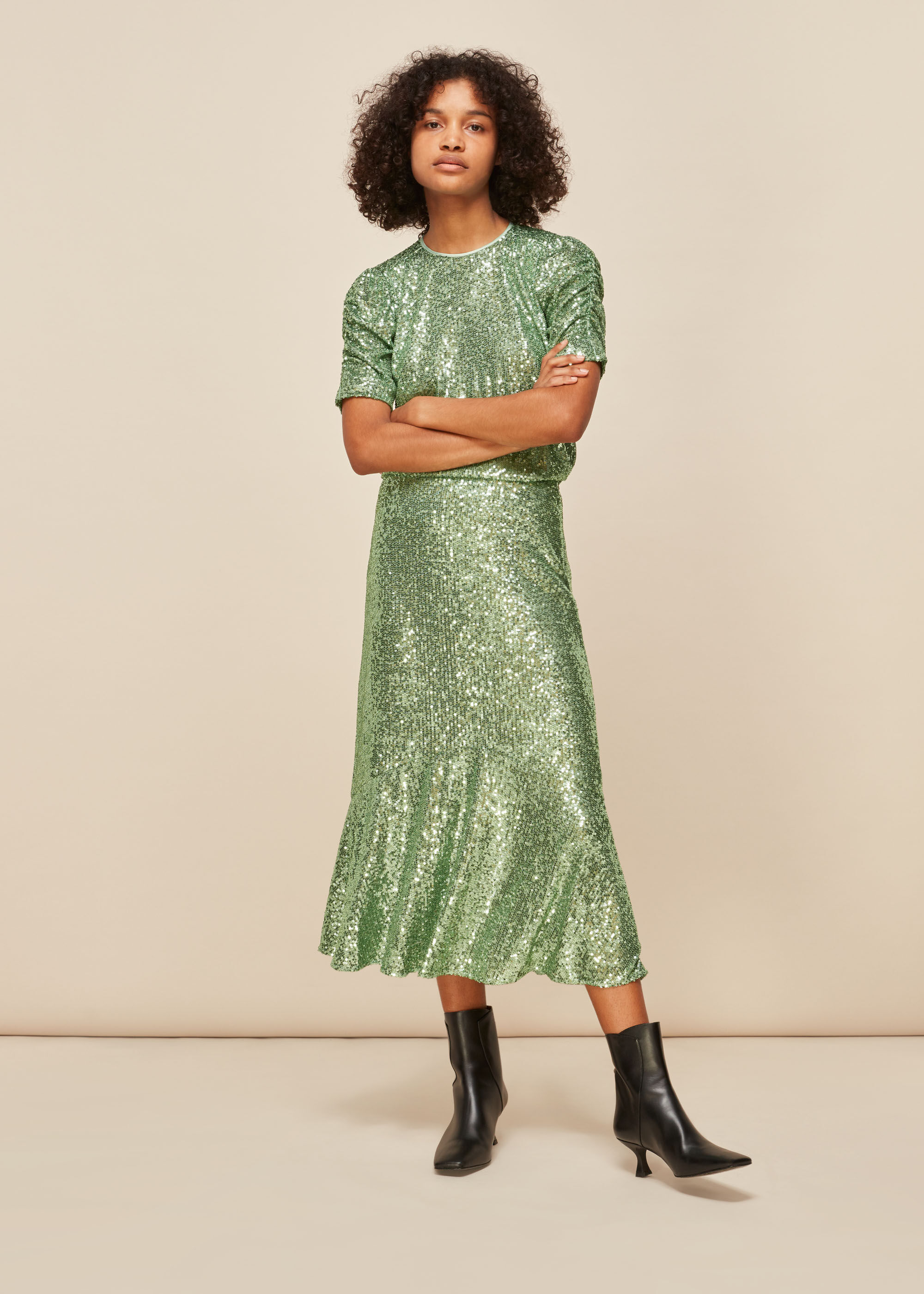 whistles sequin dress