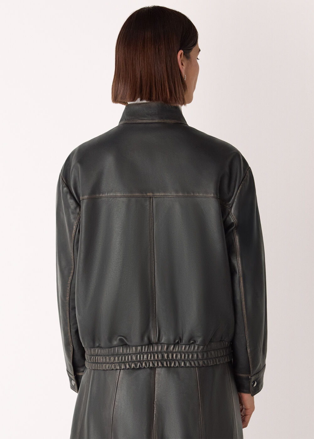 Burnished Leather Bomber