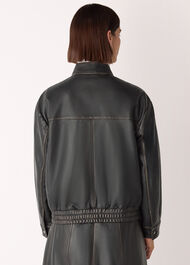 Burnished Leather Bomber