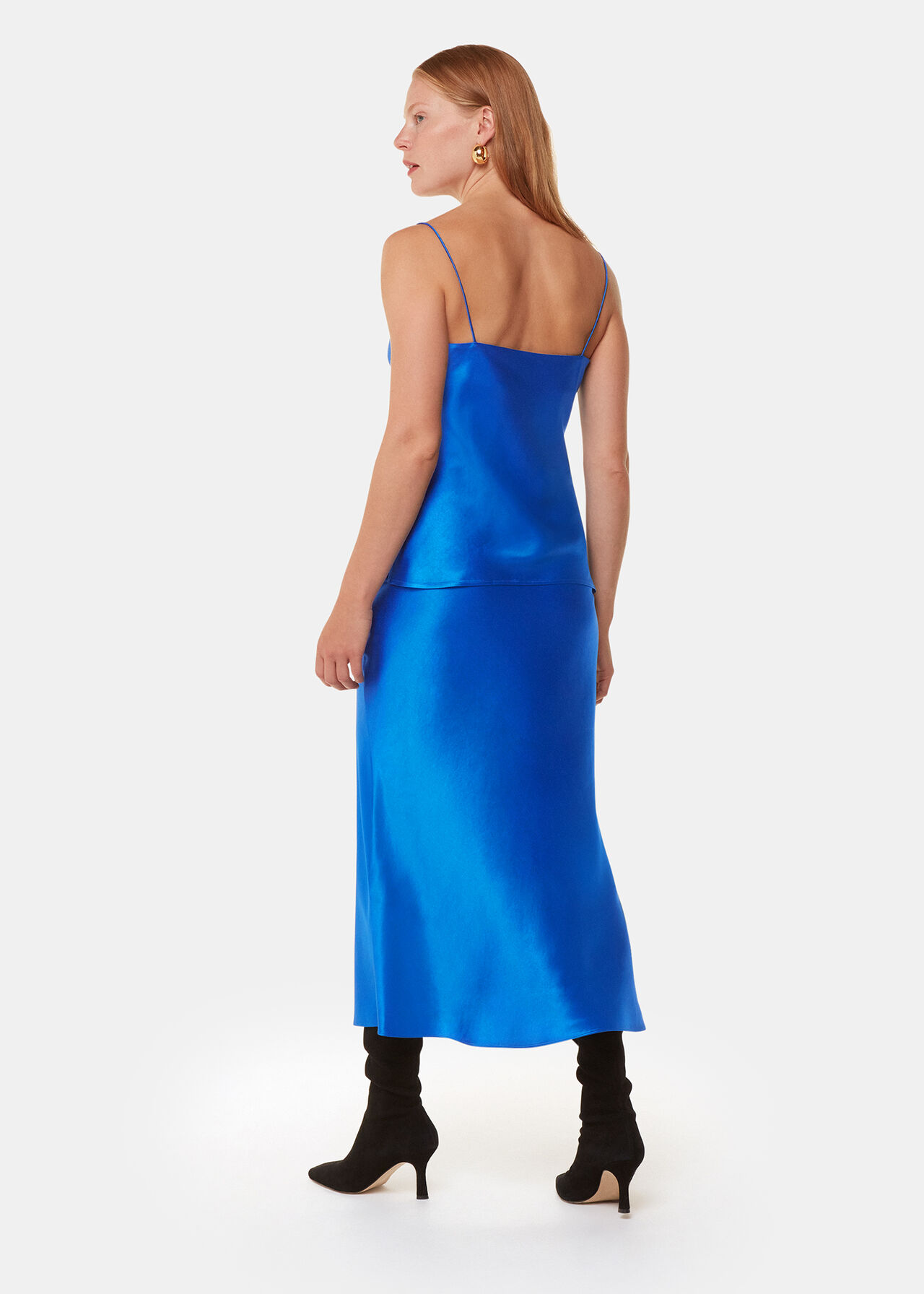 Satin Bias Cut Skirt